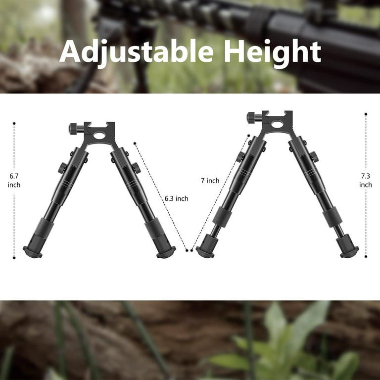 Adaptateur De Bipied Réglable Pour Carabine - Montage Sur Rail Picatinny, Neuf