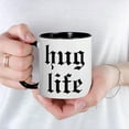 thumbnail image 3 of CafePress - Hug Life Mug - 11 oz Ceramic Mug - Novelty Coffee Tea Cup, 3 of 3