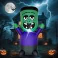 thumbnail image 1 of Monstruo verde inflable de Halloween de 1,2 m con LED - LOVTILAK, 1 of 7