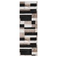 thumbnail image 2 of BNM Modern Color Block Indoor Runner Rug, 2' x 11', Ivory-Beige, 2 of 7