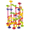 Outgeek DIY Educational Building Blocks Track Run Race Tower Marble Ball Construction Toy Gift for Baby Kids Girls Boys
