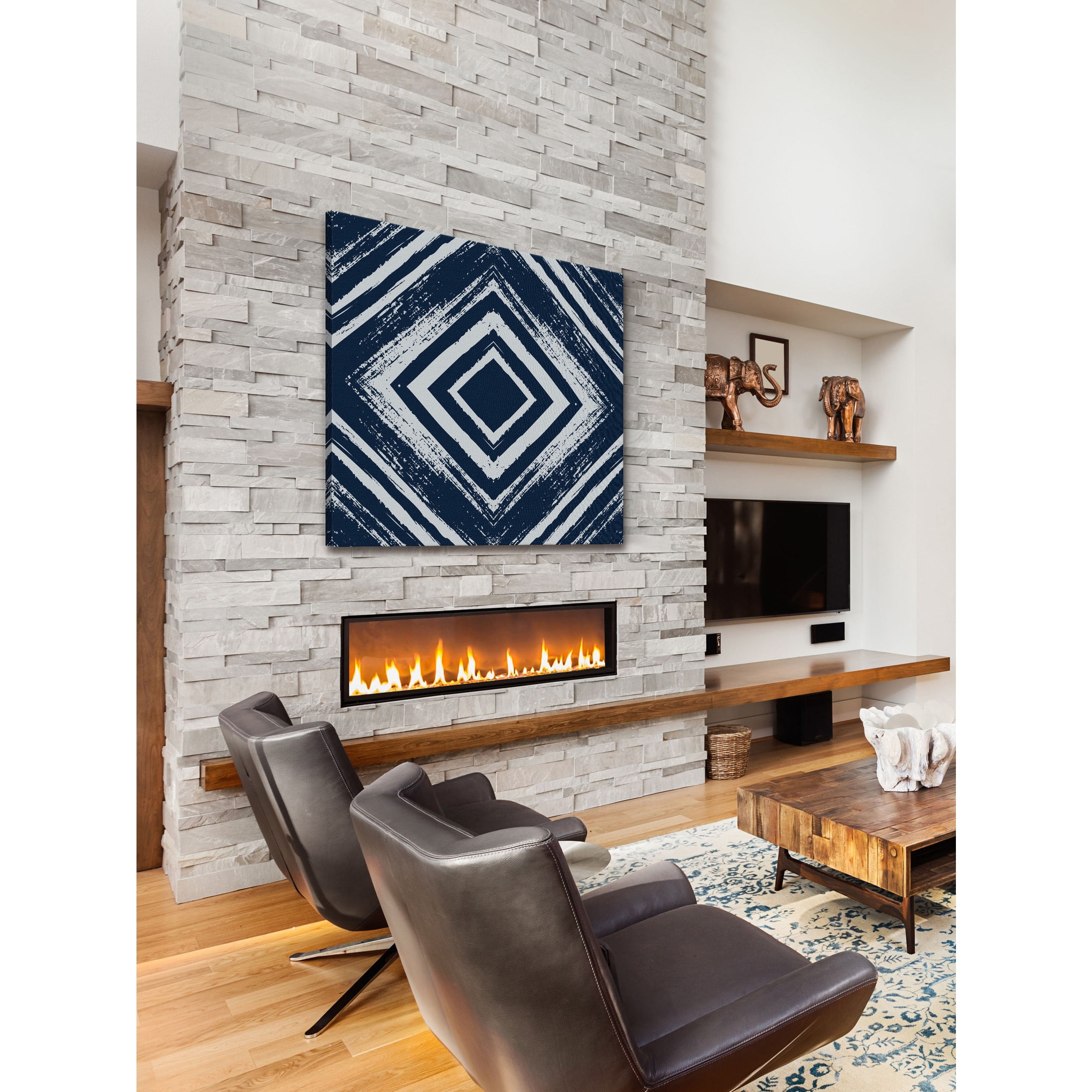 "Vortex Depth" Painting Print on Wrapped Canvas