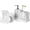 White, variant on Bathroom Accessories Set, 6 Piece Bathroom Set with Toothbrush Holders, Soap Dispenser, Vanity Tray, Tumbler, Cotton Swab Jars, Bathroom Organizer,Bathroom Sink Sets, Stone Beige