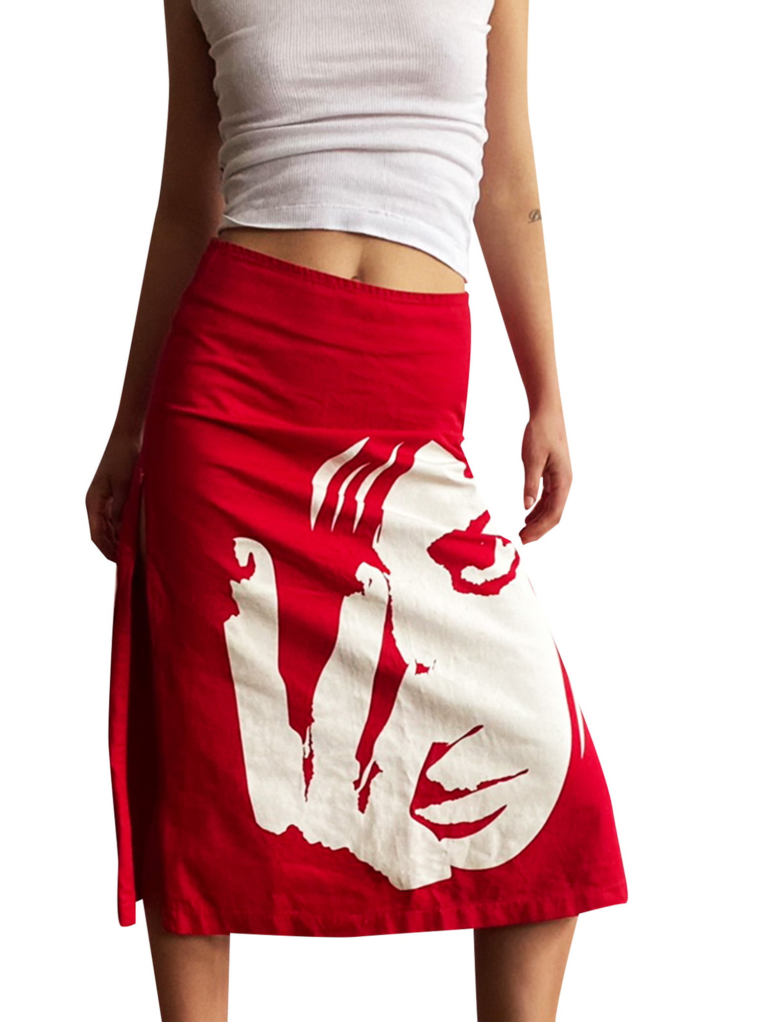 Y2K Just for Wraps Floral Midi Skirt Women's M