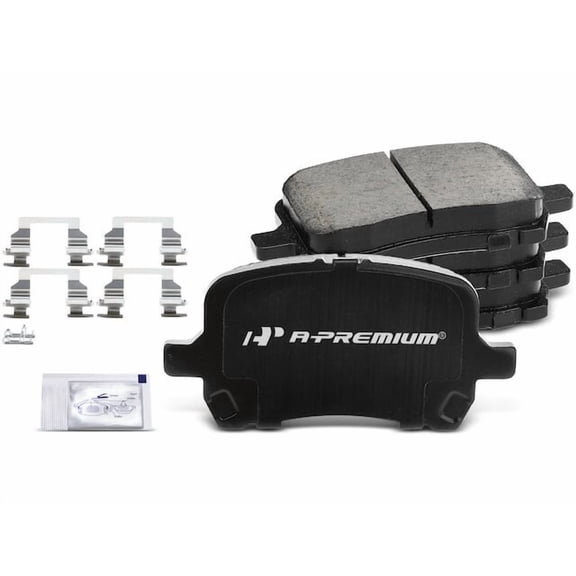 Brake Pad Set 4 - Compatible with 2006 - 2010 Pontiac G6 - Autopart Premium