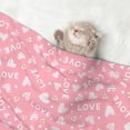 thumbnail image 2 of JUNZAN Waterproof Pet Blanket Dog Blankets, Love Pattern Printing Super Soft Warm,Urine Proof Washable Pet Blanket, 2 of 7