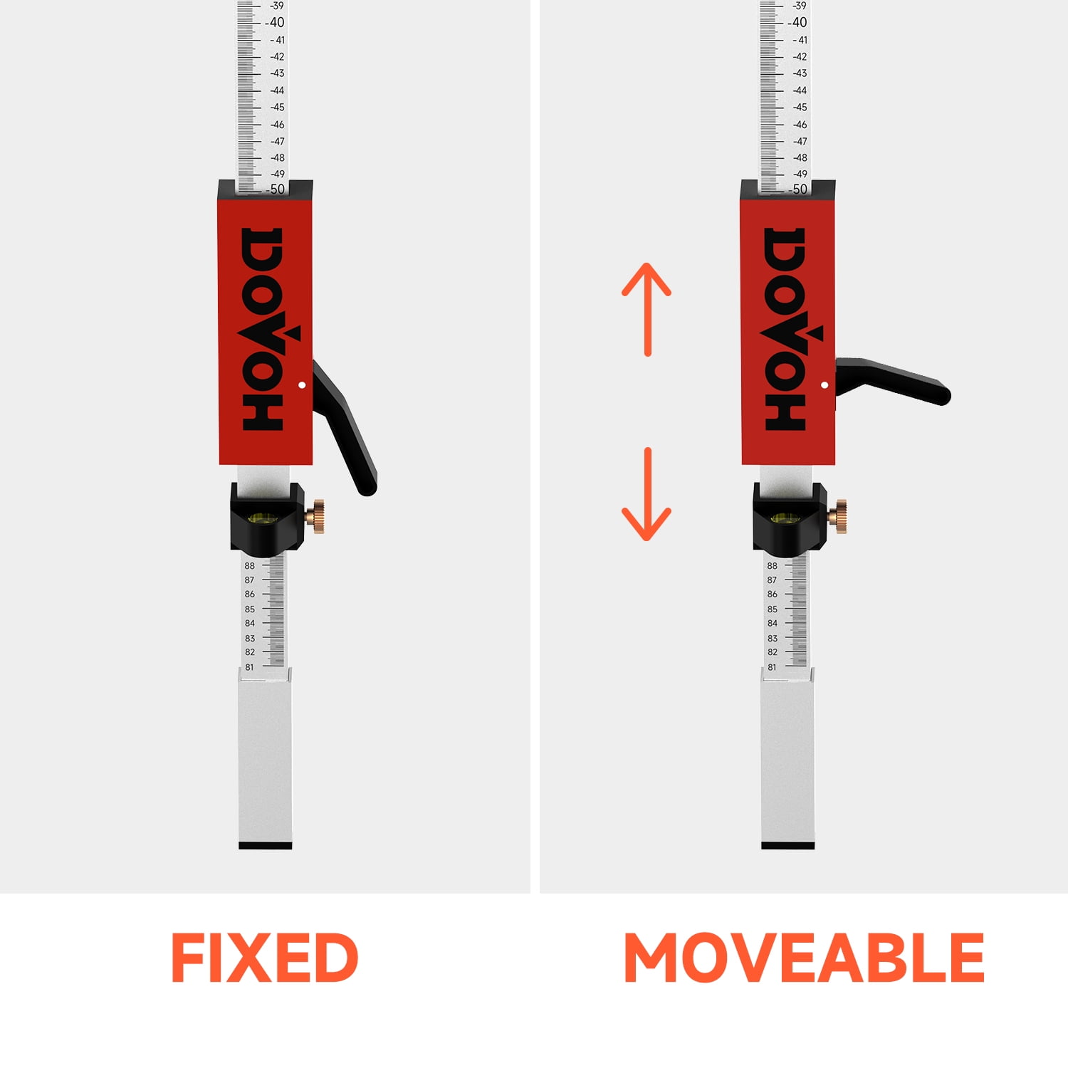 Grade Rod for Laser Level, with Quick-Release Slider for Laser Receiver, 7.9ft/2.4m Adjustable Aluminum Laser Level Stick, DP2400