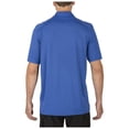 thumbnail image 2 of 5.11 Work Gear Men's Helios Short Sleeve Polo Shirt, Moisture-Wicking, Quick-Drying, Academy Blue, Small, Style 41192, 2 of 4