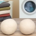 thumbnail image 2 of Evriholder (2 Pack) Wool Eco-Friendly Dryer Balls Laundry Sheets Alternative 100% Natural Undyed Wool Fabric Softener Anti-Static Dryer Balls, 2 of 5