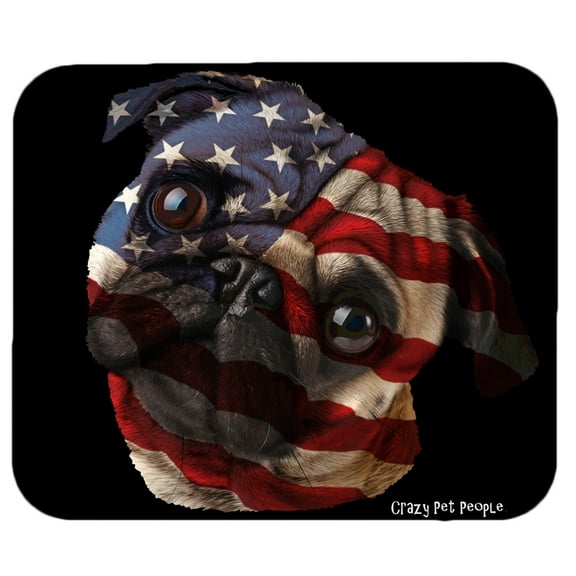 Dog Lovers Patriotic Pug High Quality Mouse Pad
