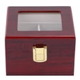 thumbnail image 1 of Oubit Boîte à Montres, Boîte de Rangement en Bois à 2 Compartiments Design Surélevé, 1 of 9