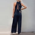 thumbnail image 5 of SEMPAI Women Ladies Summer Printing Sleeveless Loose Long Playsuits Rompers Jumpsuit Up to 65% off, 5 of 5