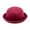 Wine, variant on Wancir Girls Fedora Hat Dome Cap Children Dress Hats Kids Felt Hats Wool Felting Bowler Caps