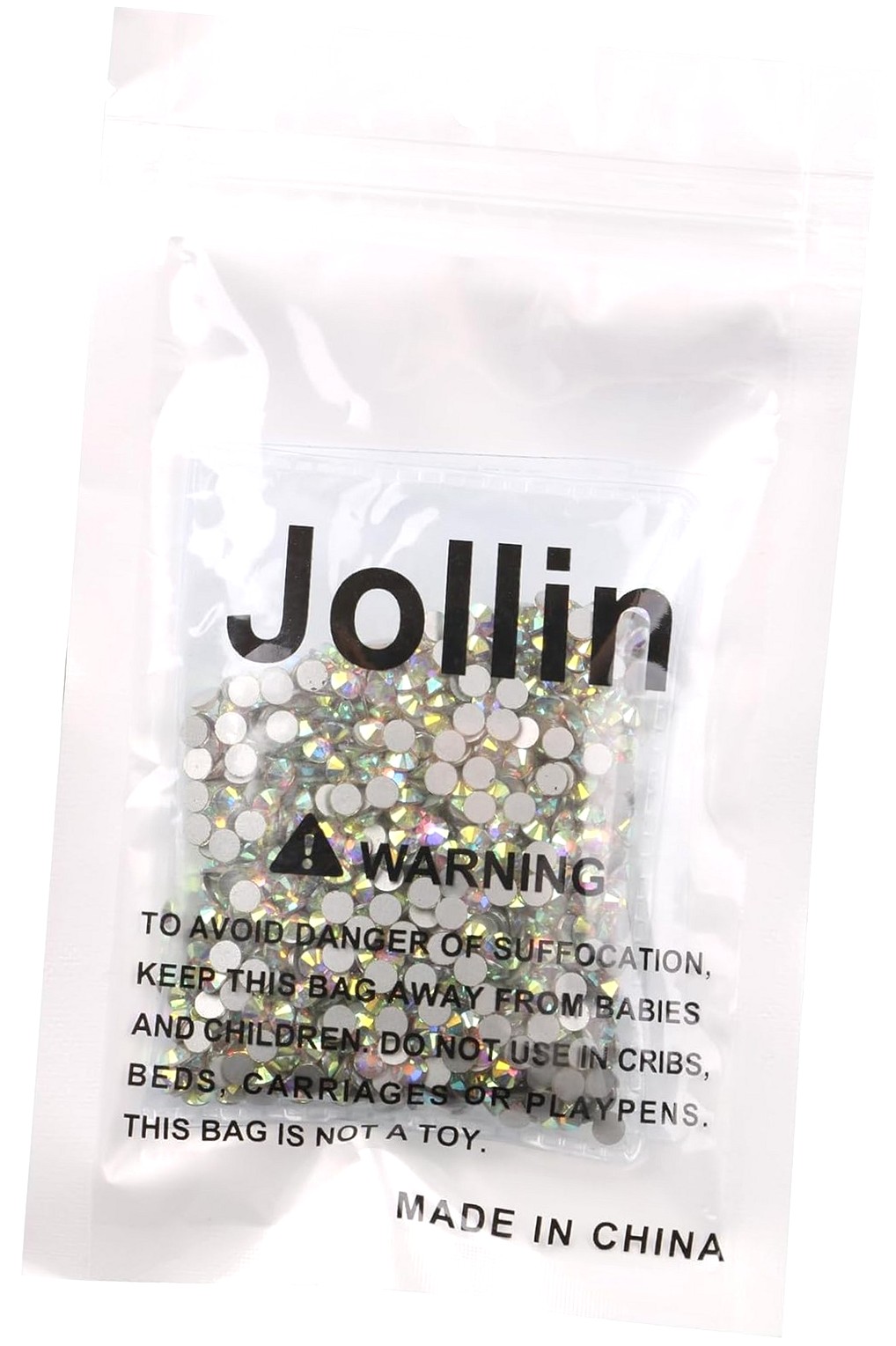 Highcool 1440pcs Glue Fix Flatback Rhinestones Diamantes for Crafting Nail Crafts Decorations Clothes Shoes 4.0mm (ss16, AB)