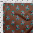 thumbnail image 2 of oneOone Viscose Chiffon Fabric Leaves & Floral Block Print Fabric BTY 42 Inch Wide, 2 of 4