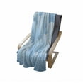 thumbnail image 4 of Cloud Soft Flannel Fleece Throw Blanket, Digital Design Consecutive Segments Lamellar Look of Cumulus Cloud Pattern, Cozy Plush for Indoor and Outdoor Use, 50" x 60", Blue and Pale Blue, by Ambesonne, 4 of 6