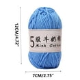 thumbnail image 3 of Crochet Yarn under $5! Xqxayjr 5-Ply Milk Cotton Yarn for Crochet, DIY Knitting Thread for Baby Clothes, Soft Acrylic Wool Ball for Handcraft, 325m Craft Yarn for Beginners, 3 of 6