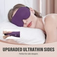 thumbnail image 2 of 2pcs COREBAY Total Blackout 3D Sleep Mask - Side Sleeper Specific, Zero Pressure (No Eye Compression), Ultra-Soft Breathable Material, Unisex, Night Sleep Aid for Relaxation（Purple ）, 2 of 5