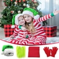 thumbnail image 3 of Ganfancp Niños de Navidad Papá Noel Juego de Disfraces de Papá Noel Barba de Navidad Sombrero Bufanda y Guantes de Navidad para Niños Cosplay Fiesta de Navidad Foto Prop Liquidación Ventas Hoy Oferta, 3 of 7