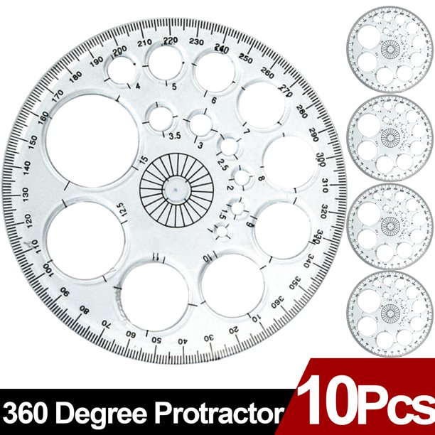 Protactor 360 Degree, Protractor Ruler, Drafting Tools, Circle Protractor, Protractors Classroom