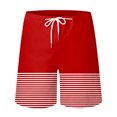thumbnail image 3 of Vedolay Matching Short Sets For Men Men Set Beach Outfit Button Down Shirt and Short,Red XXL, 3 of 5