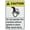 Warning Sign 1, variant on Caution Do Not Lean On Rail Bilingual Spanish Metal Sign 8"x12" Rust Free Aluminum - UV Ink Printing Durable Weatherproof, Outdoor Decor for Home, Bilingual Rail Sign