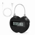thumbnail image 3 of Electronic Timer Lock with LCD Display, Waterproof USB Rechargeable Multifunction Time Lock for Travel, 3 of 5