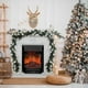 thumbnail image 5 of Guirnaldas festivas, pino artificial, ramitas de abeto con vegetación, follaje plástico, 180 cm para mesa de Navidad, chimenea, pared, decoración para el hogar, 5 of 5