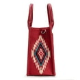 thumbnail image 4 of Wrangler Tote Bag for Women Western Shoulder Purse Aztec Satchel Handbags, Burgundy, 4 of 7