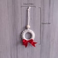 thumbnail image 5 of Corona de Navidad WEIHJMXG Mini adorno de corona tejida para árbol de Navidad, 5 of 5