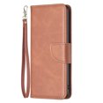 thumbnail image 4 of Feishell Fit for iPhone 14 Plus 6.7 inch Phone Case with Wrist Strap & ID Credit Card Slots,Premium PU Leather Shockproof Magnetic Clasp Folio Flip Holder Protective Cover,Brown, 4 of 8