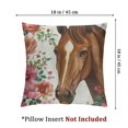 thumbnail image 4 of nygtbtfer Horse and Design with Name Standard Pillowcase | Pillow Cover | Girl Room Decor | Nursery Decor (One Pillowcase) White, 4 of 7