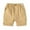 Khaki, variant on Ruyang Toddler Baby Boys Elastic Waist Cargo Shorts Solid Color Pull On Shorts Summer School Un𝐢form Trousers Clothes