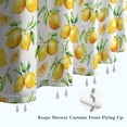 thumbnail image 6 of Yellow Lemon Fruit Slices White Pattern Shower Curtain 72"x84" ,Bathroom Decorative Shower Curtains Set with 12 Hooks,Modern Waterproof Washable Shower Curtain, 6 of 6