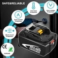 thumbnail image 4 of Batería de repuesto OHYES BAT BL1860B 18V 6.0Ah para Makita, 4 of 7