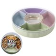 thumbnail image 3 of Snack Serving Tray Decorative Plastic Divided Snack Plates Bowls,green, 3 of 5
