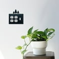 thumbnail image 2 of Village Wrought Iron EOO-20 Pins Double Sortie Couvercle - Noir, 2 of 2