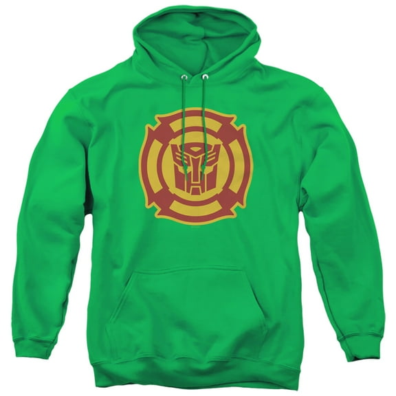 Transformers Rescue Bots Logo Adult Pullover Hoodie Sweatshirt Kelly Green