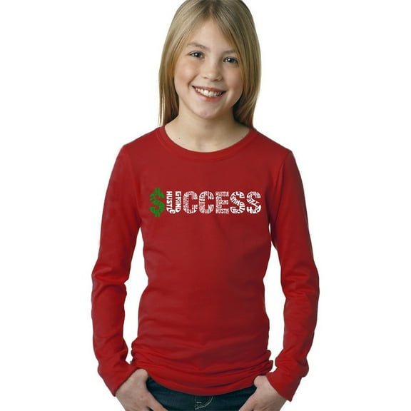 Girl's Word Art Long Sleeve - Success