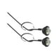 thumbnail image 1 of Luces de remolque LED para camiones Unique Bargains, luces de marcador redondas de plástico impermeables de 12V, blancas, 2 piezas, 1 of 7