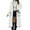 White, variant on IROINNID Women's Mid-Long Trench coat Coat Solid Color Long Sleeve Loose Warm Coat Cardigan Winter Outerwear, Black