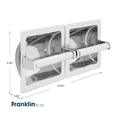 thumbnail image 2 of Recessed Twin Paper Holder Polished Stainless, 2 of 3