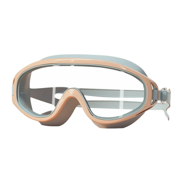 X-755 Lunettes de Natation Orange Garçon Fille Design Hydrodynamique Vision Grand Claire Protection Anti-Buée Joint en Silicone Confortable Ajustable pour Activités Aquatiques Adultes Enfants hnw6F
