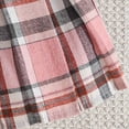 thumbnail image 5 of TOWED22 Toddler Girl Summer Outfits 2Pcs Cap Sleeve Checkered Top and Bow Shorts Cute Baby Girl Clothes 12M-5T(Pink,6-9 M), 5 of 7
