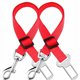 thumbnail image 2 of Juego de 2 fundas universales rojas para asientos de coche para perros, funda protectora para asiento trasero con bolsillo de almacenamiento, funda impermeable para asiento de banco para coche y SUV, 2 of 5