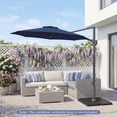thumbnail image 3 of Costway Parasol Déporté de Patio 10 Pi avec Rotation à 360°, Réglage d'Inclinaison Facile, 8 Baleines Bleu Marine, 3 of 10