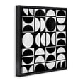 thumbnail image 3 of Stupell Industries Black & White Arch Pattern Abstract Painting Black Floater Framed Canvas Art Print Wall Art, 18 x 18, 3 of 9