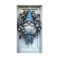 thumbnail image 2 of Sahpxhe Christmas Decorative Door Cover with Christmas Wreath Gnome Printing, Beautiful Durable Xmas Door Hanging Covers for Xams Door And Wall Decorations 35.43x70.87 Inch Multicolor, 2 of 6