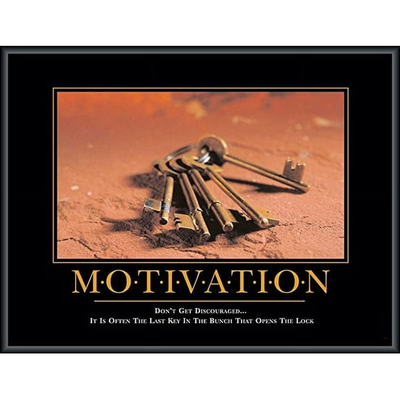 Iconic Arts Demotivational Font Used on Motivational 19" x 15" Poster