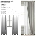 thumbnail image 3 of (2 pack) Mainstays 4 Piece Wave Jacquard Curtain Panel Set, Light Gray, 27.5" W x 84" L, 3 of 7